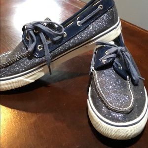 Sperry Blue Sparkle Top- Siders